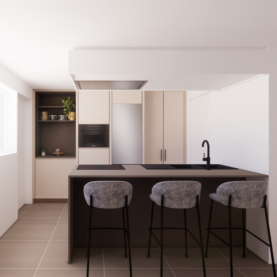 Stage — keuken met eiland