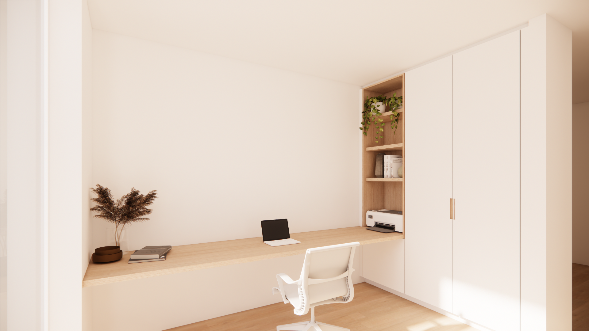 Stage — ingebouwd bureau