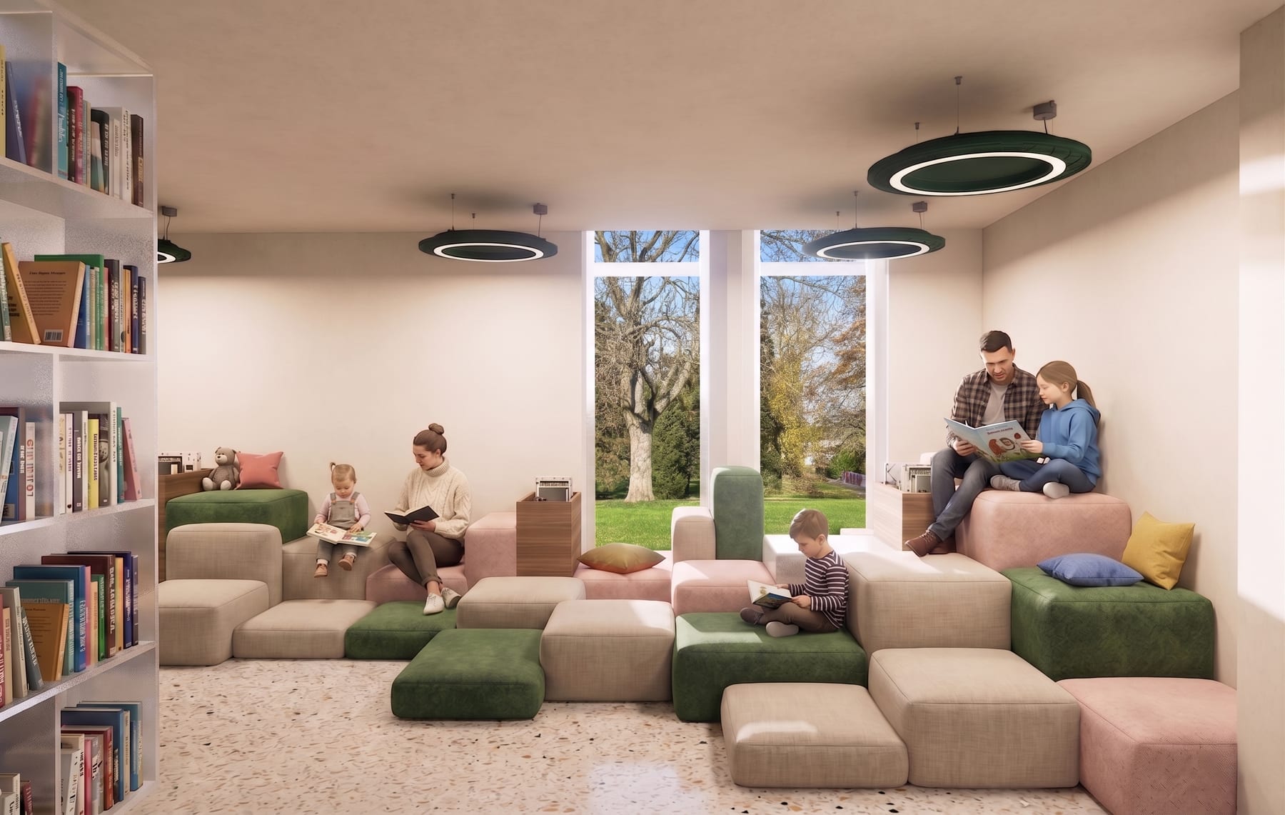 Bibliotheek Zottegem — speelzone kindervleugel