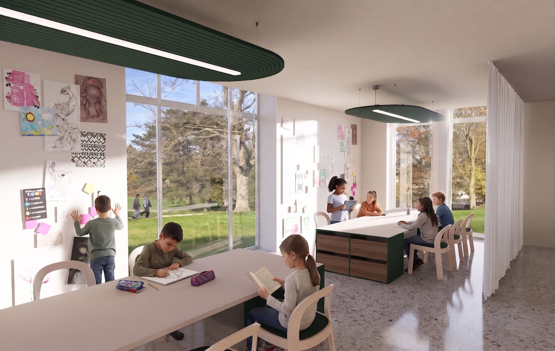 Bibliotheek Zottegem — leesruimte voor kinderen